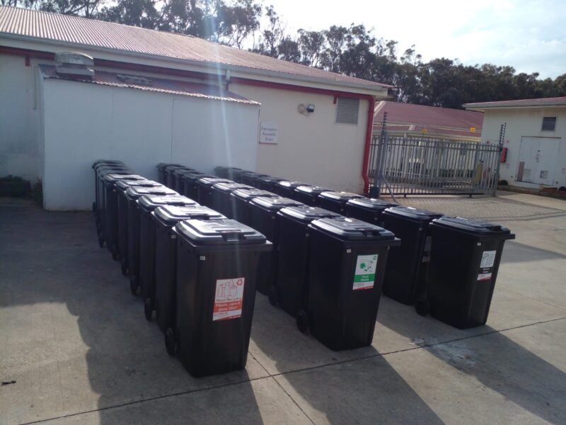 New, clearly labelled wheelie bins improved waste separation at source